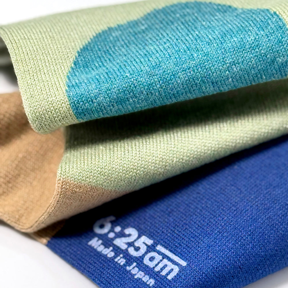 6:25am Men Sock 〈ライトグリーン〉