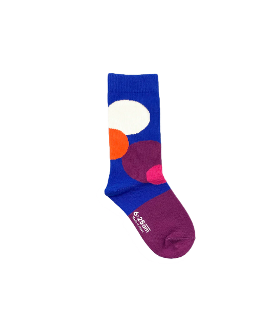 6:25 Fun Sock｜Kids & Baby 〈ブルー〉