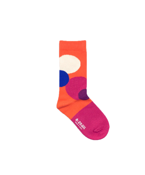6:25 Fun Sock｜Kids & Baby 〈オレンジ〉