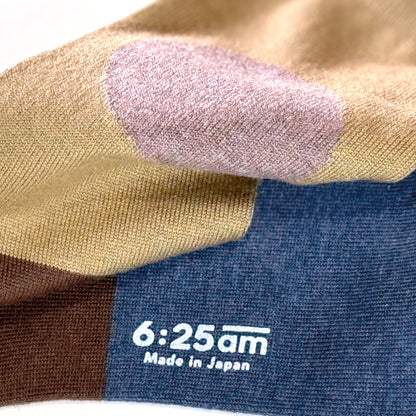 6:25am Men Sock 〈カーキ〉