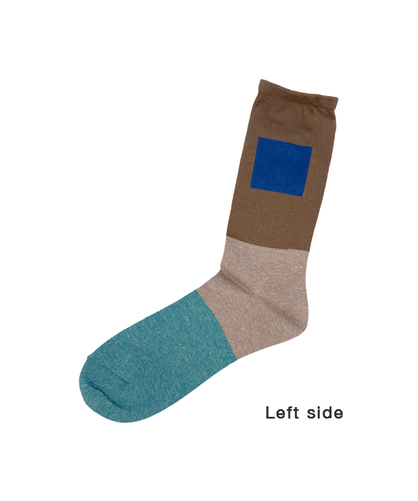6:25am Men Sock 〈ダークブラウン〉