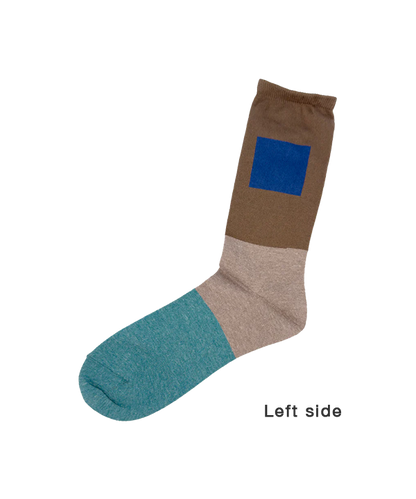 6:25am Men Sock 〈ダークブラウン〉