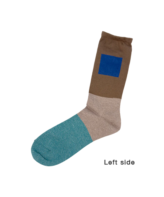 6:25am Men Sock 〈ダークブラウン〉