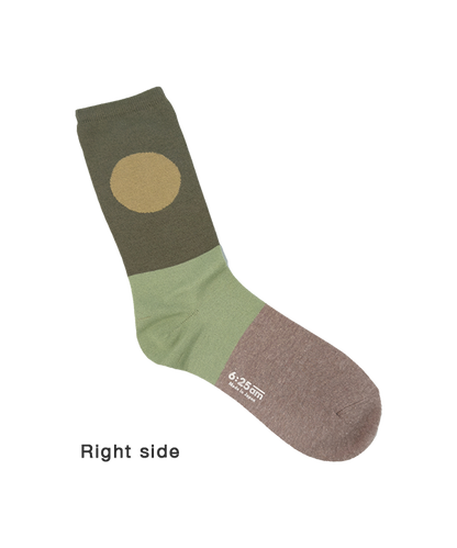 6:25am Men Sock 〈ダークグリーン〉