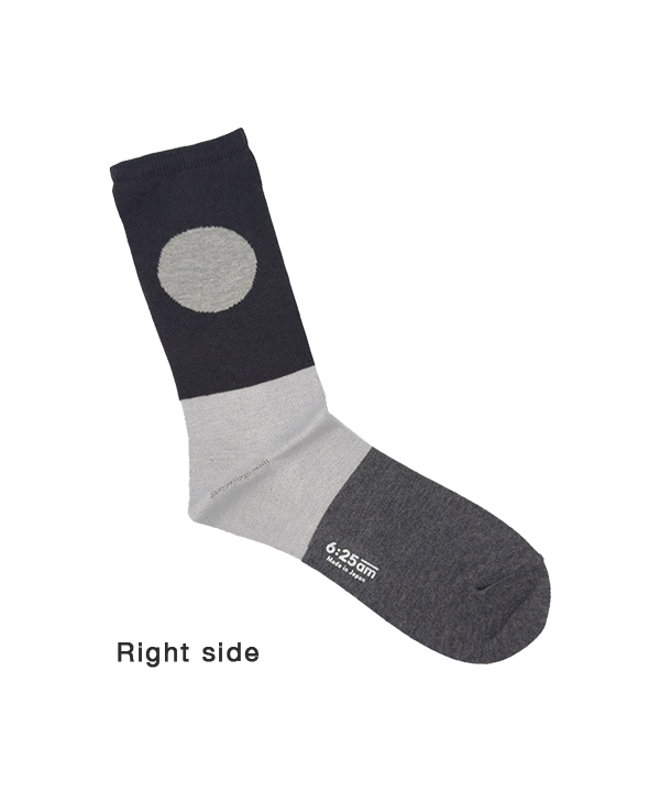 6:25am Men Sock 〈ダークグレー〉