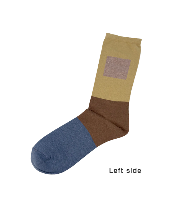 6:25am Men Sock 〈カーキ〉