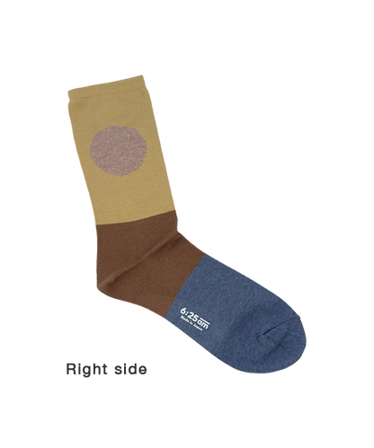 6:25am Men Sock 〈カーキ〉