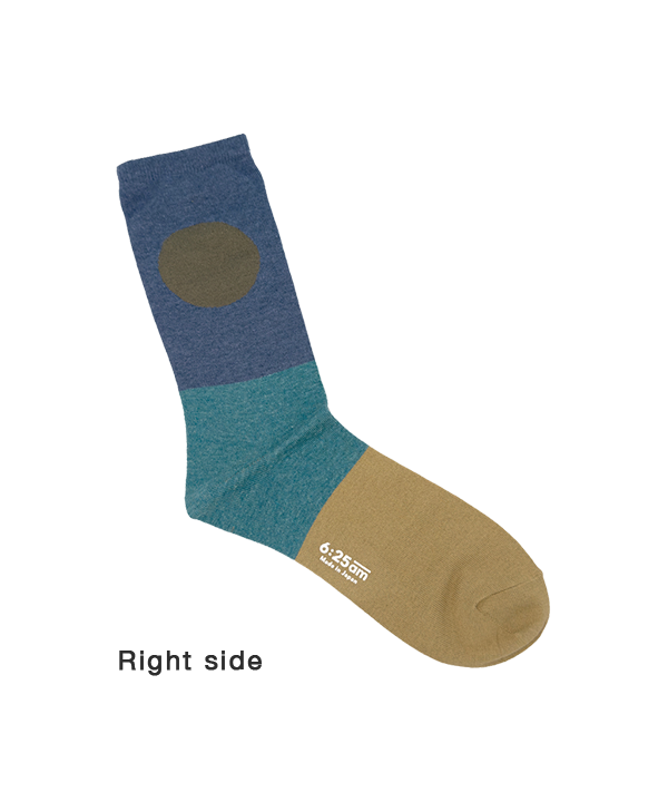 6:25am Men Sock 〈ライトブルー〉