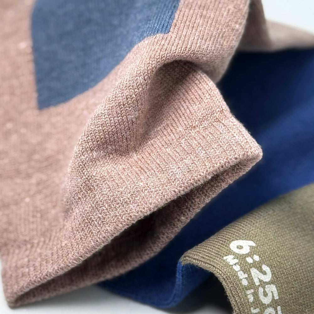 6:25am Men Sock 〈ライトブラウン〉