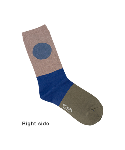 6:25am Men Sock 〈ライトブラウン〉