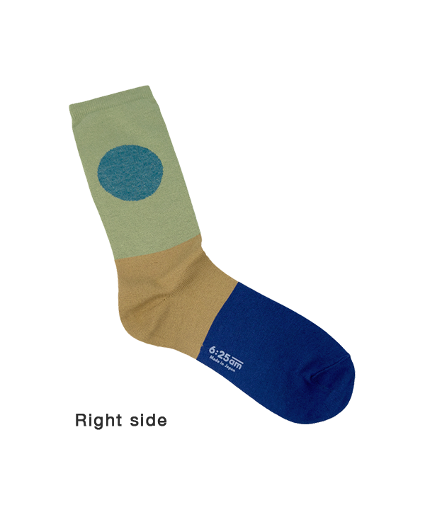 6:25am Men Sock 〈ライトグリーン〉