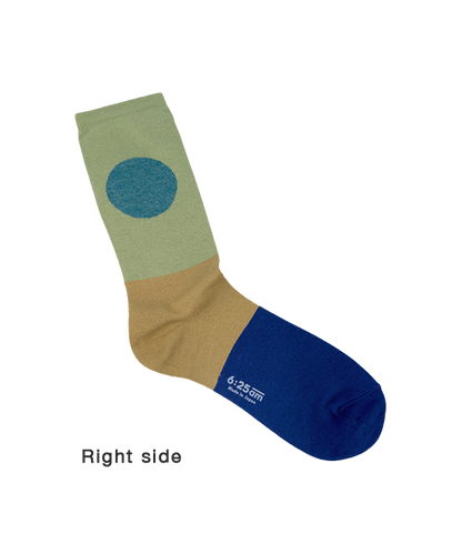 6:25am Men Sock 〈ライトグリーン〉