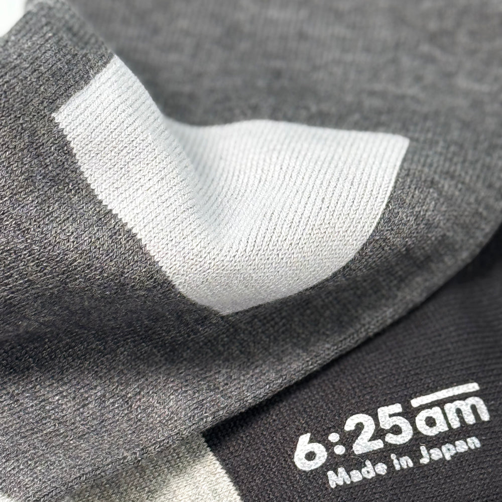 6:25am Men Sock 〈ライトグレー〉