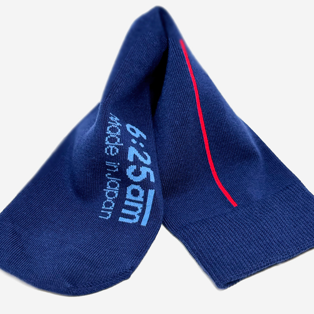 6:25am Red Line Sock 〈ネイビーブルー〉