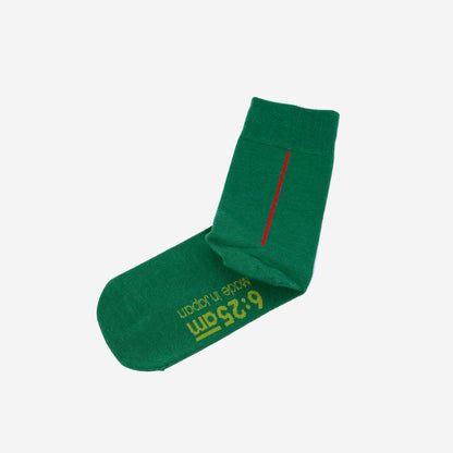 6:25am Red Line Sock 〈ジェイドグリーン〉