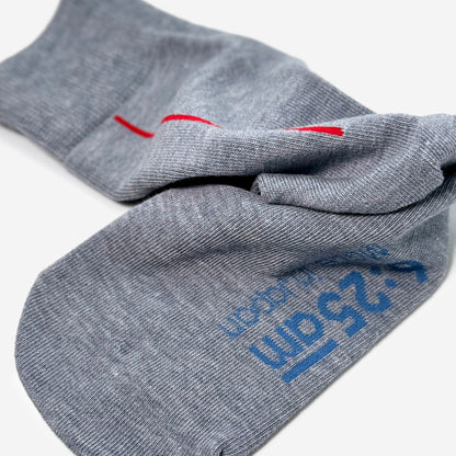 6:25am Red Line Sock 〈パールグレー〉