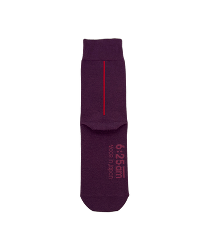 6:25am Red Line Sock 〈ベリーレッド〉