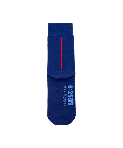 6:25am Red Line Sock 〈ネイビーブルー〉