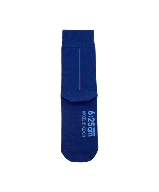 6:25am Red Line Sock 〈ネイビーブルー〉