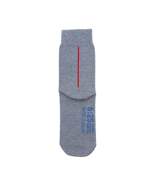 6:25am Red Line Sock 〈パールグレー〉