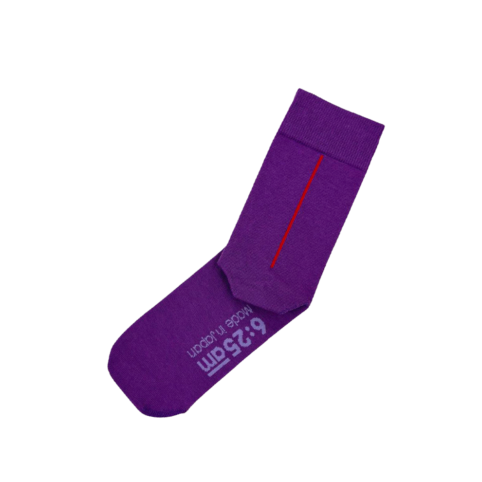 6:25am Red Line Sock 〈ベルベット・パープル〉