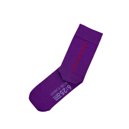 6:25am Red Line Sock 〈ベルベット・パープル〉