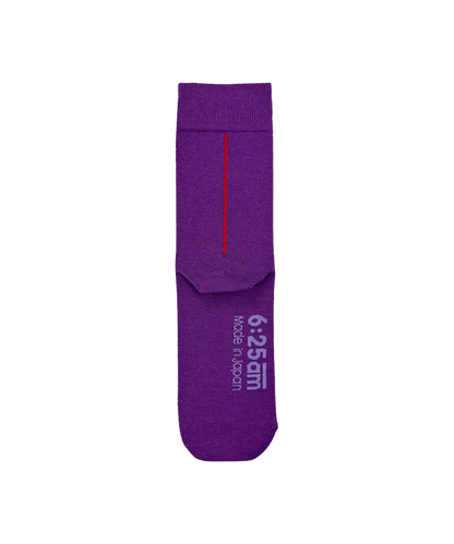6:25am Red Line Sock 〈ベルベット・パープル〉