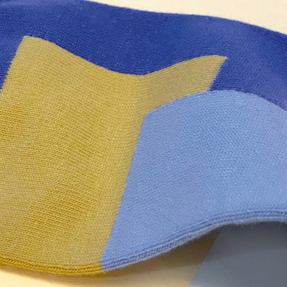 6:25am Square Sock〈ブルー〉