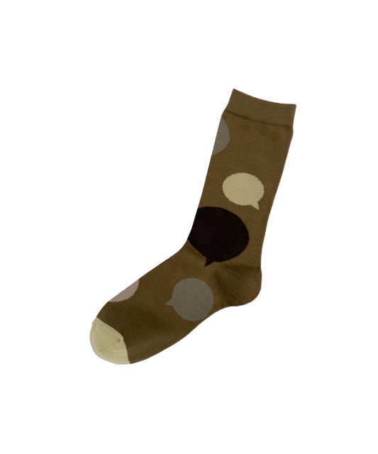 6:25am Speech Sock 〈キャメルブラウン〉