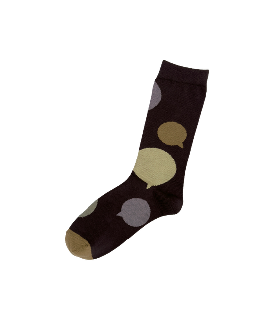 6:25am Speech Sock 〈ディープブラウン〉