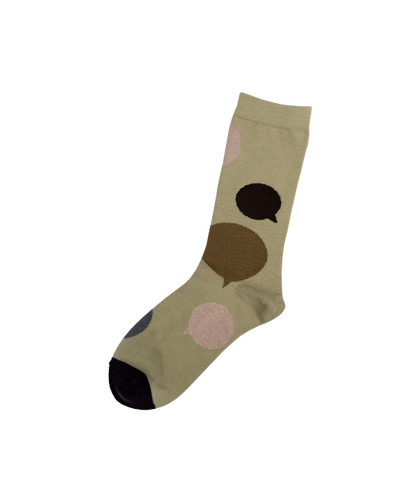 6:25am Speech Sock 〈ライトカーキ〉
