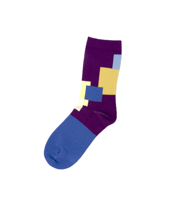 6:25am Square Sock 〈バーガンディ〉