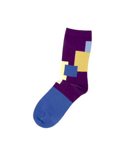 6:25am Square Sock 〈バーガンディ〉