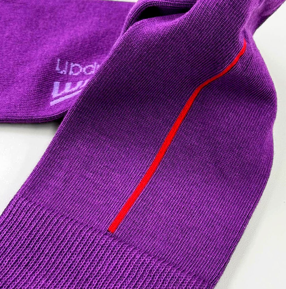 6:25am Red Line Sock 〈ベルベット・パープル〉